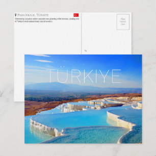 Tarjeta postal de viaje a Pamukkale, Türkiye