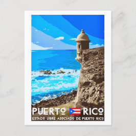 Tarjeta postal de viaje a Puerto Rico