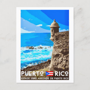 Tarjeta postal de viaje a Puerto Rico