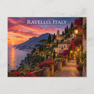 Tarjeta postal de viaje a Ravello Italia