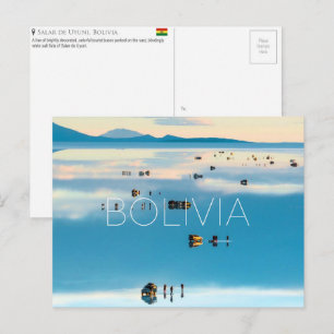 Tarjeta Postal de Viaje a Salar de Uyuni, Bolivia