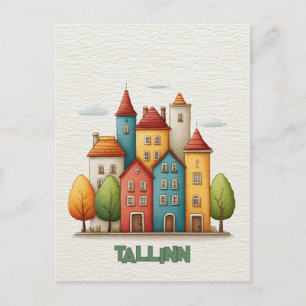 Tarjeta postal de viaje a Tallin