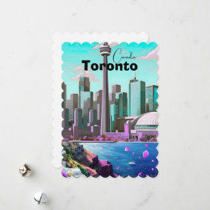 Tarjeta postal de viaje a Toronto, tarjeta postal 