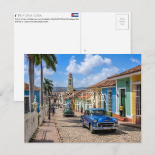Tarjeta postal de viaje a Trinidad, Cuba