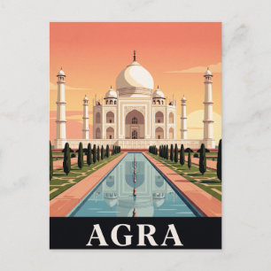 Tarjeta Postal de Viaje Antigua   AGRA