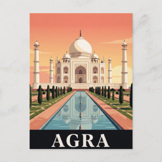 Tarjeta Postal de Viaje Antigua | AGRA