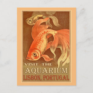 Tarjeta postal de viaje antigua de Lisboa Portugal