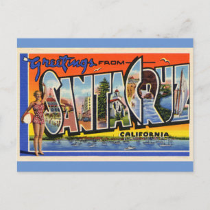 Tarjeta Postal de Viaje Antigua de Santa Cruz Cali