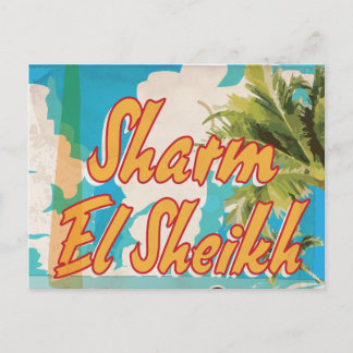 Tarjeta postal de viaje antigua de Sharm El Sheikh