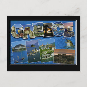 Tarjeta Postal de Viaje Antigua Grecia Hola Desde 