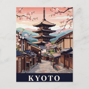Tarjeta Postal de Viaje Antigua KYOTO