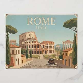 Tarjeta Postal de Viaje Antigua Roma Italia
