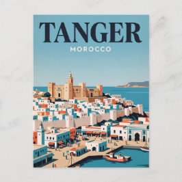 Tarjeta postal de viaje antigua | Tánger, Marrueco