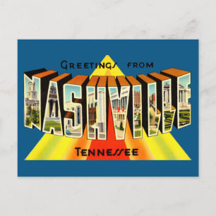 Tarjeta Postal de Viaje Antigüedades de Nashville