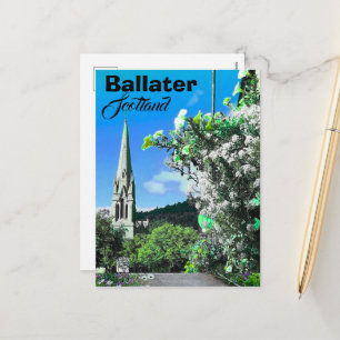 Tarjeta postal de viaje Ballater Escocia Regalo