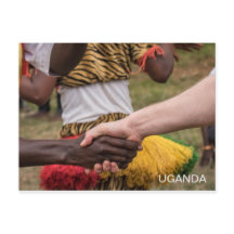 Tarjeta postal de viaje de amistad de Uganda