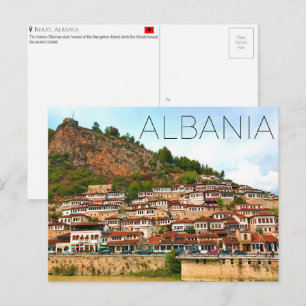 Tarjeta postal de viaje de Berat, Albania