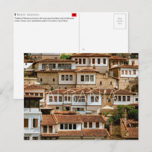 Tarjeta postal de viaje de Berat, Albania
