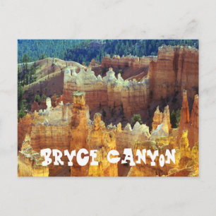 Tarjeta postal de viaje de Bryce Canyon