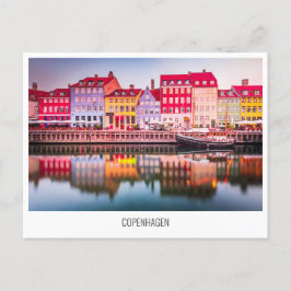 Tarjeta postal de viaje de Copenhague, Dinamarca