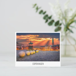 Tarjeta postal de viaje de Copenhague, Dinamarca