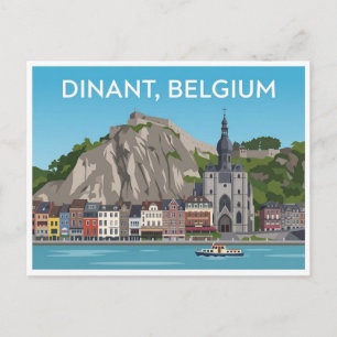 Tarjeta postal de viaje de Dinant Bélgica