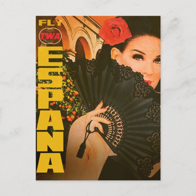 Tarjeta postal de viaje de España (Anverso)