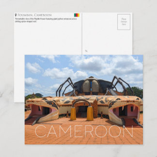 Tarjeta postal de viaje de Foumban, Camerún