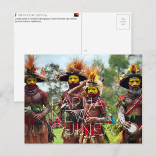 Tarjeta postal de viaje de Goroka, Papúa Nueva Gui