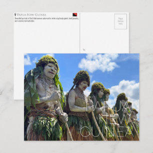 Tarjeta postal de viaje de Goroka, Papúa Nueva Gui