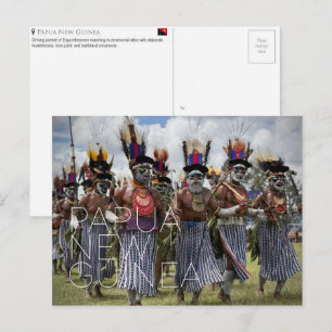 Tarjeta postal de viaje de Goroka, Papúa Nueva Gui