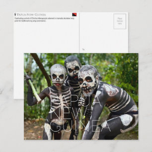 Tarjeta postal de viaje de Goroka, Papúa Nueva Gui