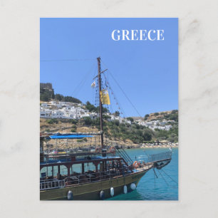 Tarjeta postal de viaje de Grecia
