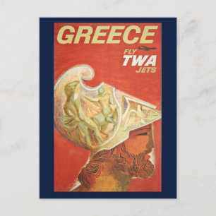 Tarjeta postal de viaje de Grecia