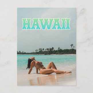 Tarjeta postal de viaje de Hawái