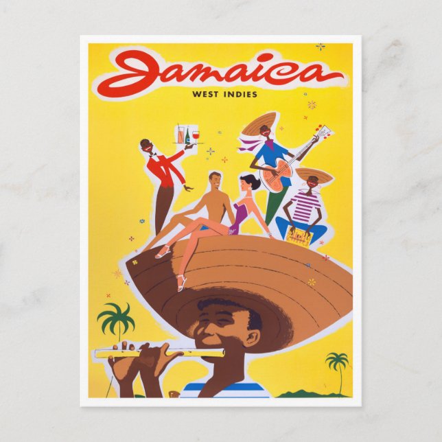 Tarjeta postal de viaje de Jamaica (Anverso)