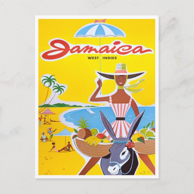 Tarjeta postal de viaje de Jamaica (Anverso)