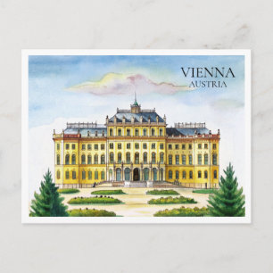 Tarjeta postal de viaje de la ciudad de Viena Aust