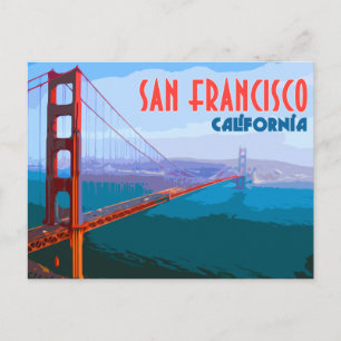 Tarjeta postal de viaje de la época de San Francis