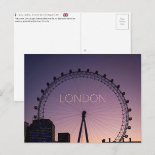 Tarjeta postal de viaje de Londres, Reino Unido