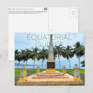 Tarjeta postal de viaje de Luba, Guinea Ecuatorial