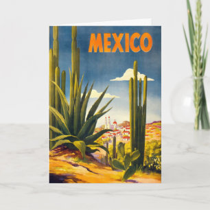 Tarjeta postal de viaje de México de época