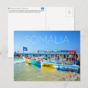 Tarjeta postal de viaje de Mogadiscio, Somalia