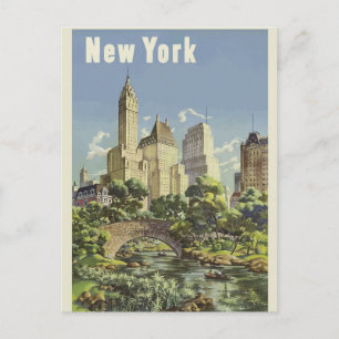 Tarjeta postal de viaje de Nueva York