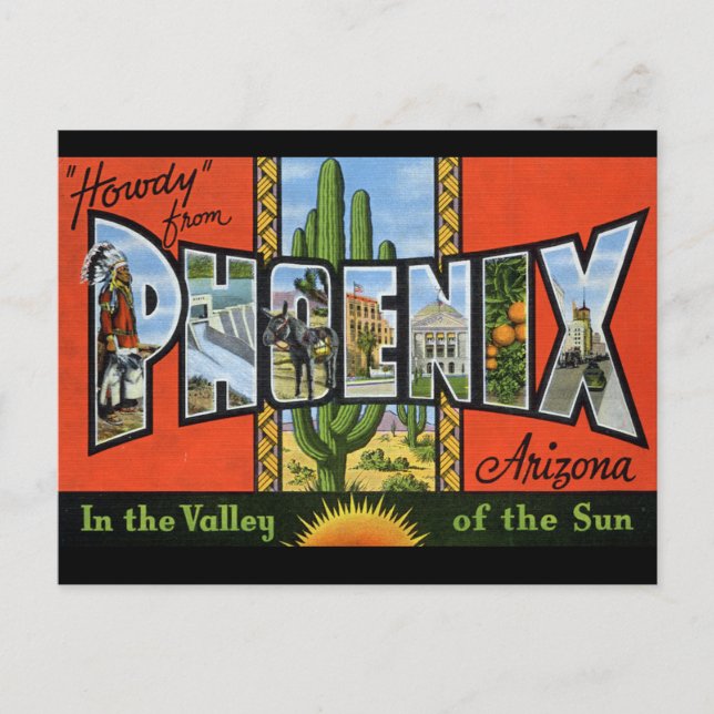 Tarjeta postal de viaje de Phoenix (Anverso)