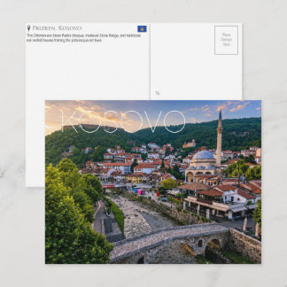 Tarjeta postal de viaje de Prizren, Kosovo