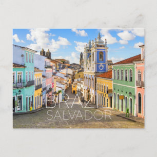 Tarjeta postal de viaje de Salvador, Brasil