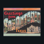 Tarjeta postal de viaje de San Antonio Texas<br><div class="desc">Postales de viaje de San Antonio Texas</div>