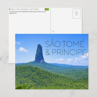 Tarjeta postal de viaje de Santo Tomé y Príncipe