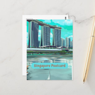 Tarjeta postal de viaje de Singapur, Tarjeta posta